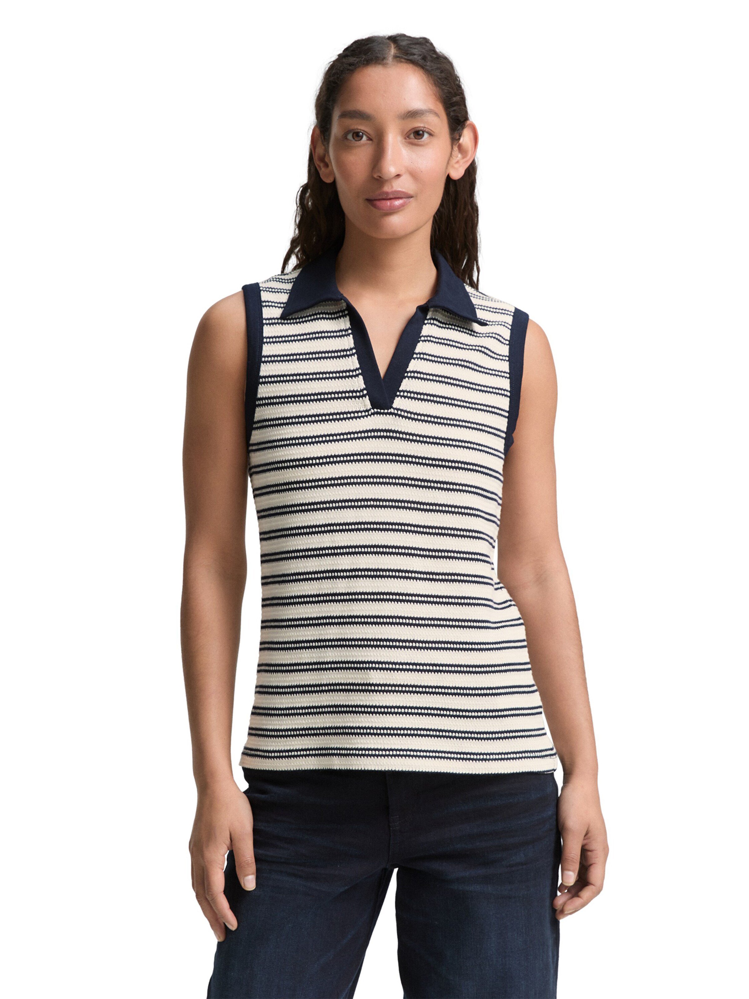 TOM TAILOR Top in Weiß: Vorderseite