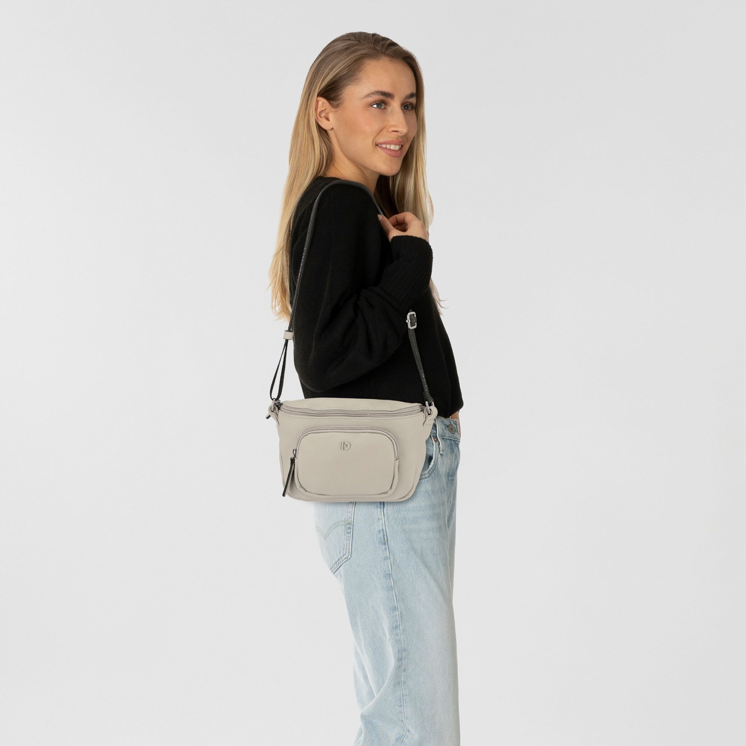 Sac à bandoulière TOM TAILOR DENIM en gris : devant