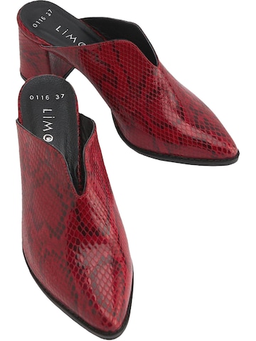Mule 'Rachel' Limoya en rouge