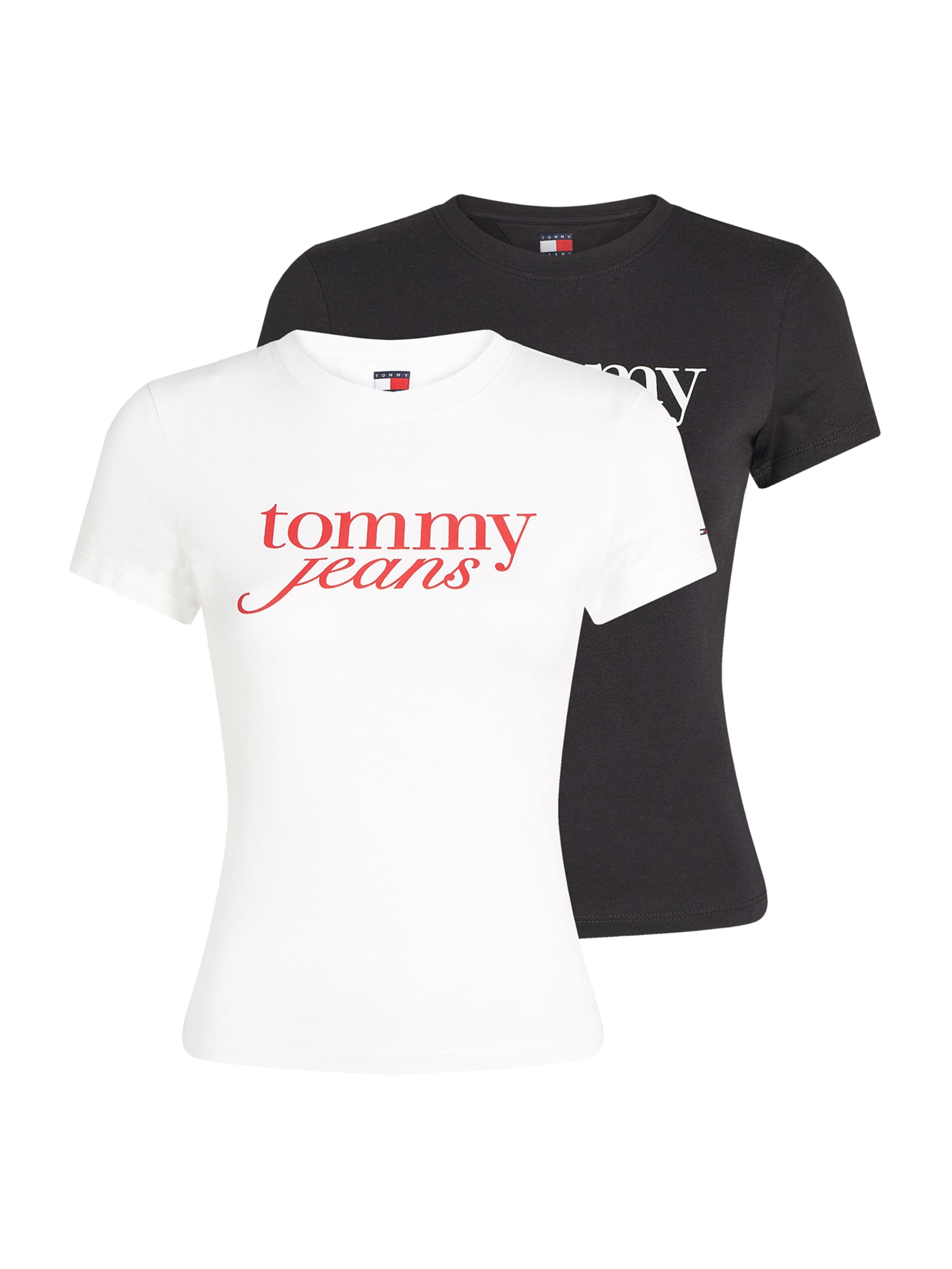 Tommy Jeans - Camisa 'ESSENTIAL' em preto: frente