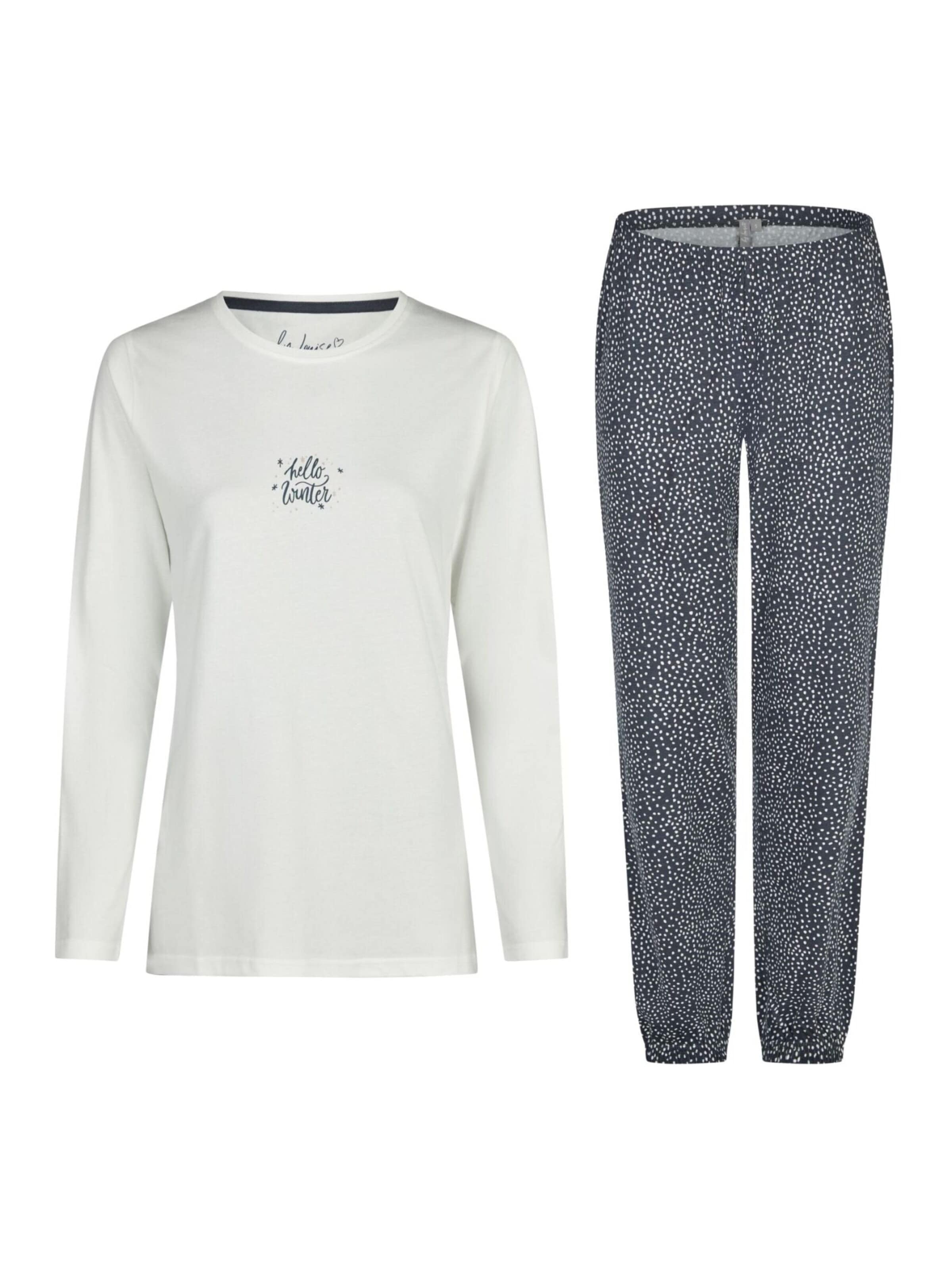 By Louise Pajama 'by Louise Women's Pyjamas with Cosy Socks Long Nightwear Interlock' in Beige: front