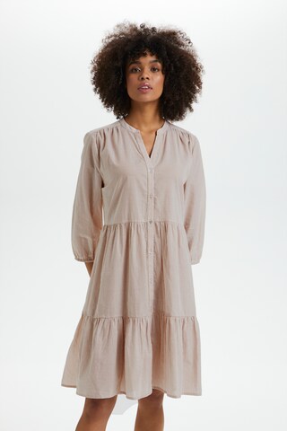 Robe-chemise 'Mabel' SAINT TROPEZ en beige : devant