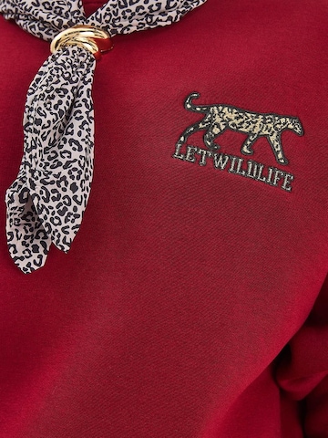 Bianco Lucci Sweatshirt in Rood