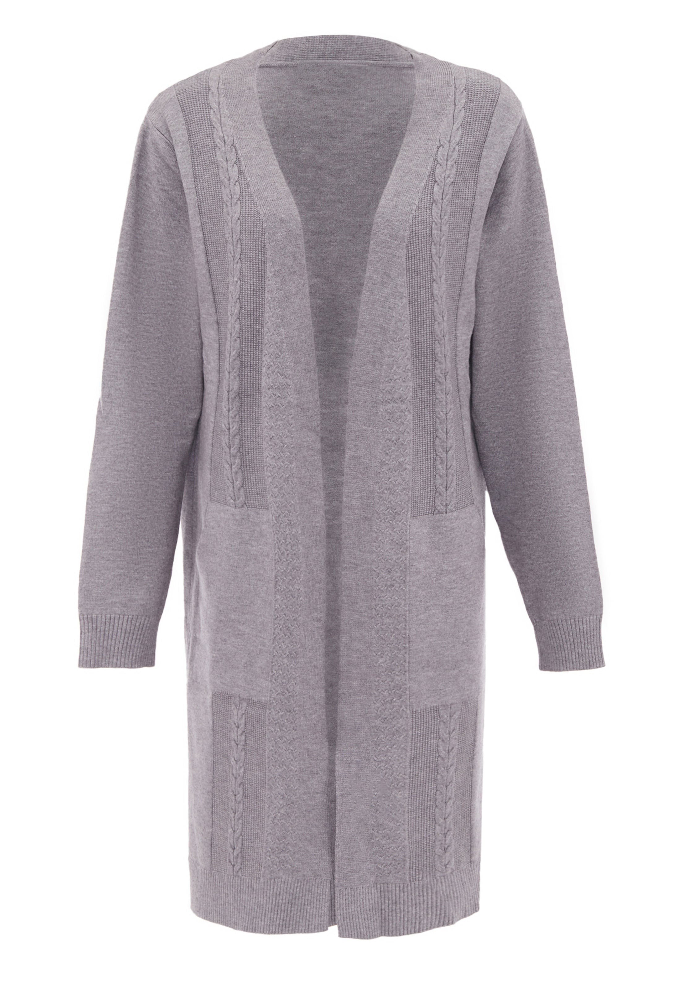 ALARY Strickjacke in Grau: Vorderseite