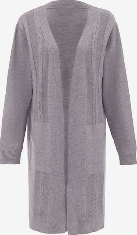 ALARY Knit Cardigan in Grey: front