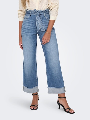 Wide leg Jeans 'MADDIE' di ONLY in blu: frontale