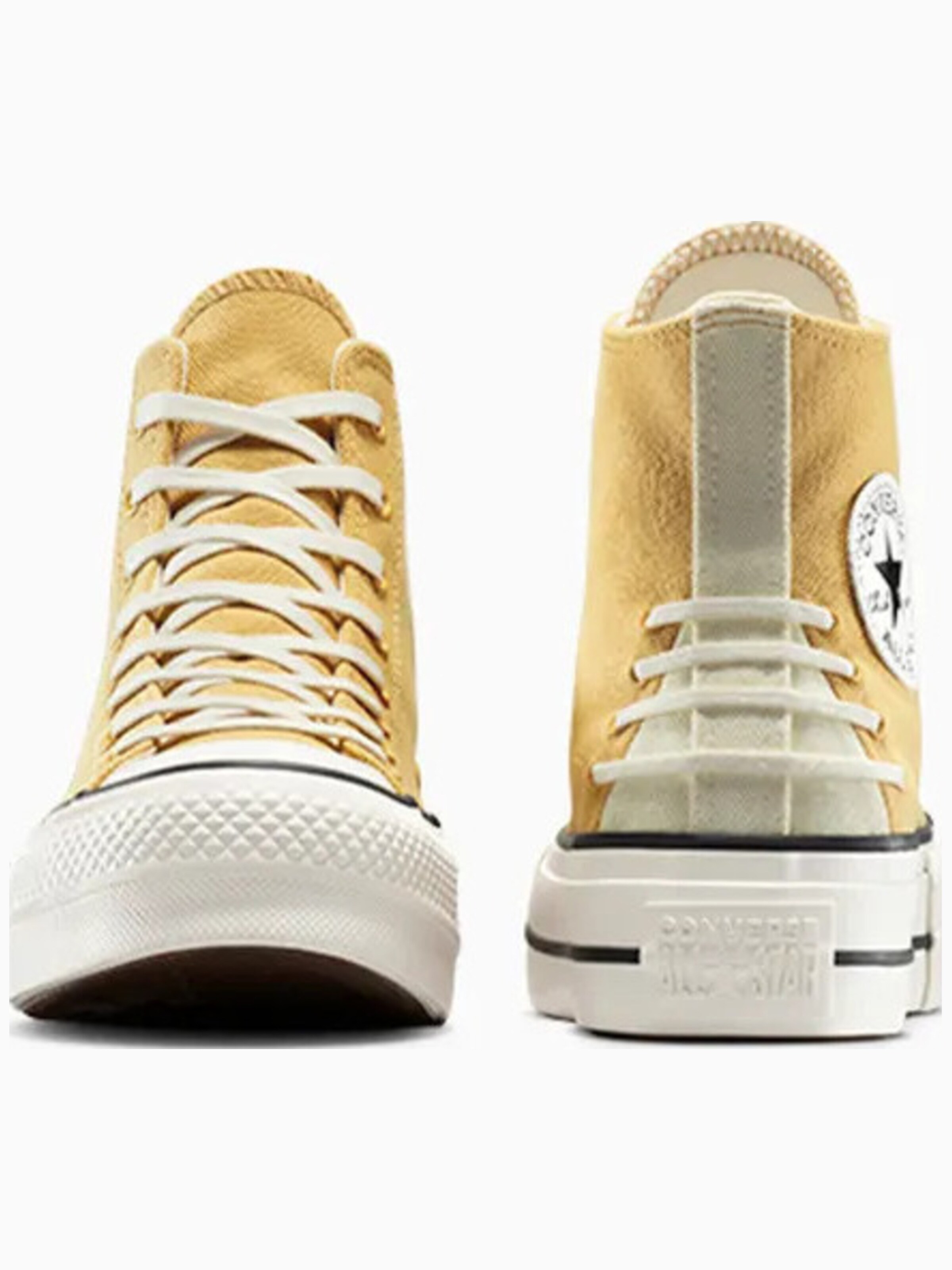 CONVERSE - Zapatillas deportivas altas 'Converse Chuck Taylor All Star Lift Platform Crafted Laces' en beige