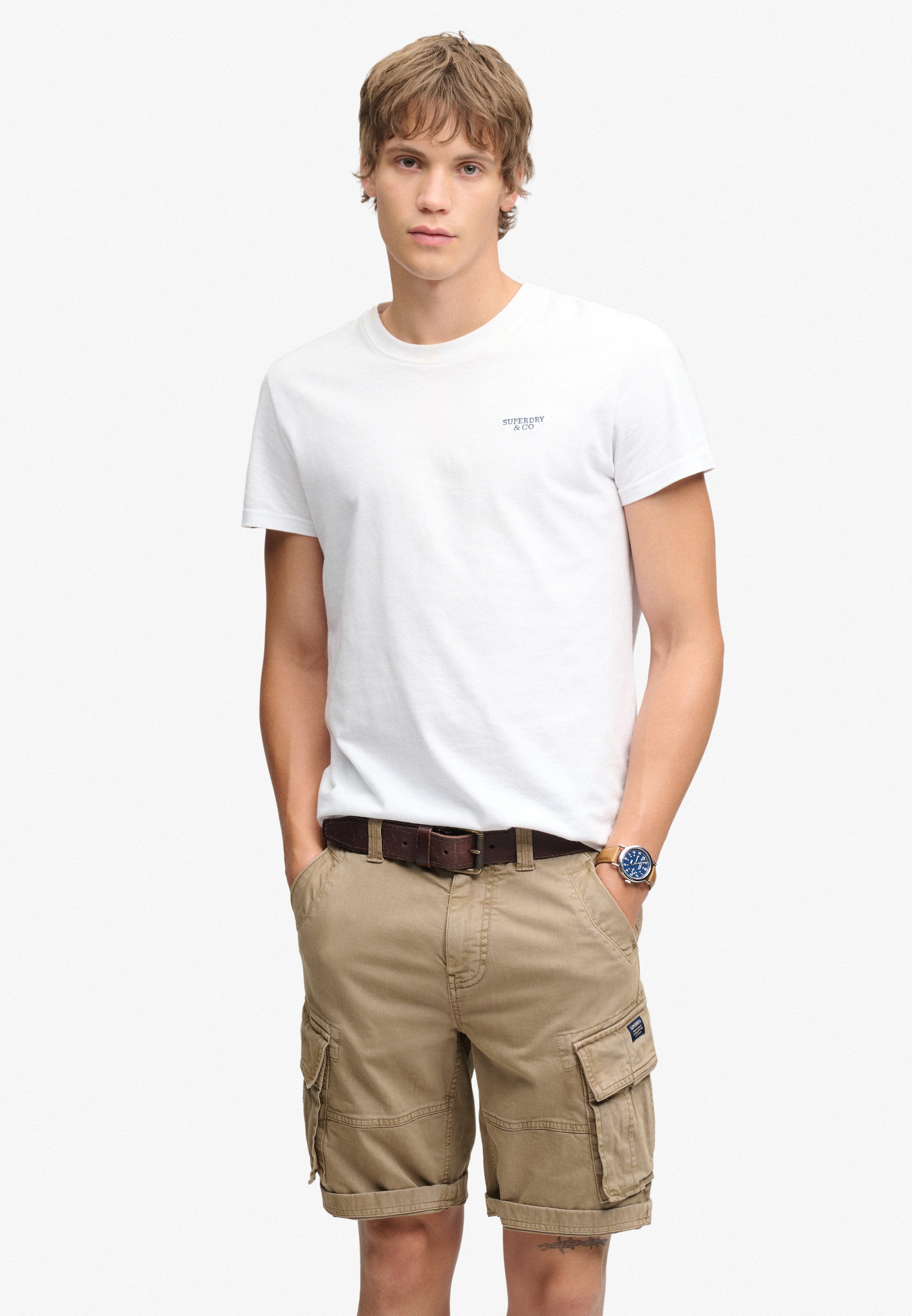 Superdry & Co Regular Cargo Pants in Brown