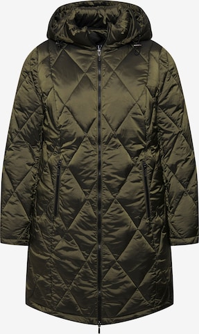 Ulla Popken Between-season jacket in Green: front