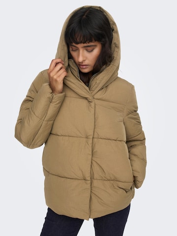 ONLY Winter jacket 'New Sydney Sara' in Brown