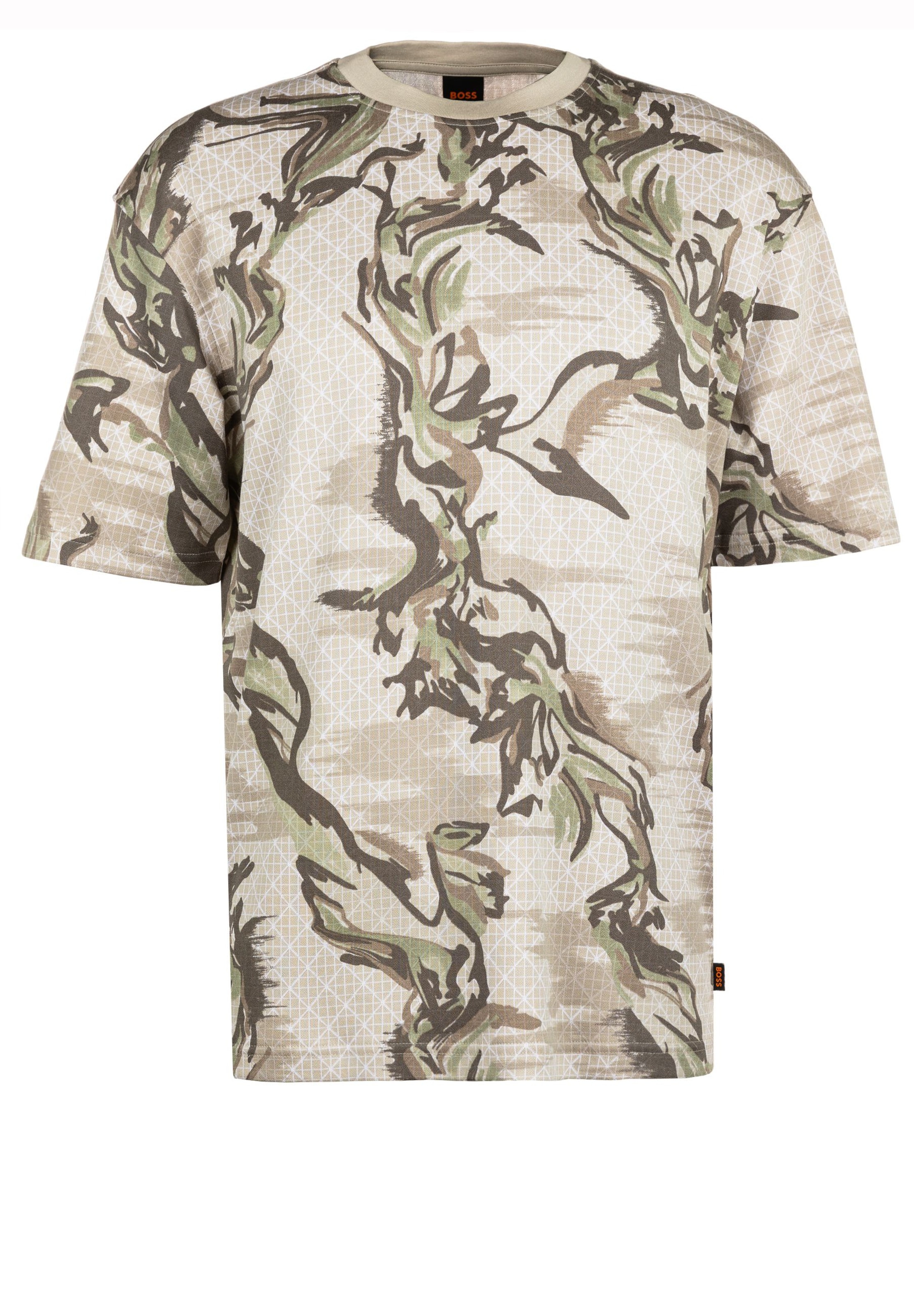 BOSS Shirt in L in beige / mischfarben, Produktansicht