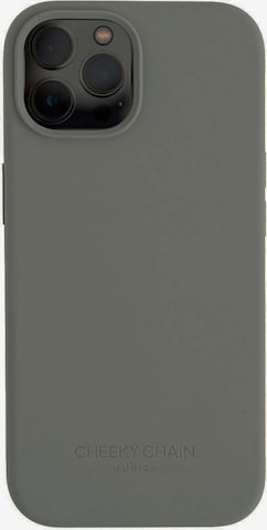 Protection pour Smartphone 'iPhone 13 Pro Max' Cheeky Chain Munich en gris : devant
