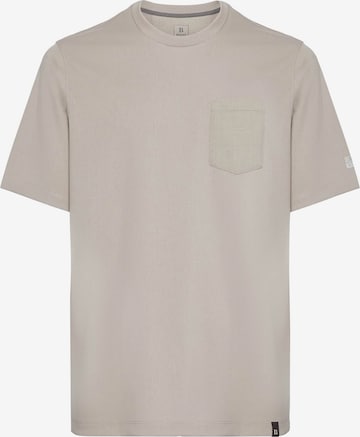 Boggi Milano - Camiseta funcional 'B-Tech' en beige: frente