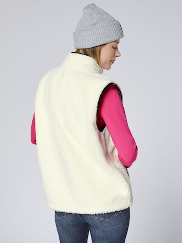 CHIEMSEE Vest ' aus kuscheligem Sherpa-Fleece ' in White