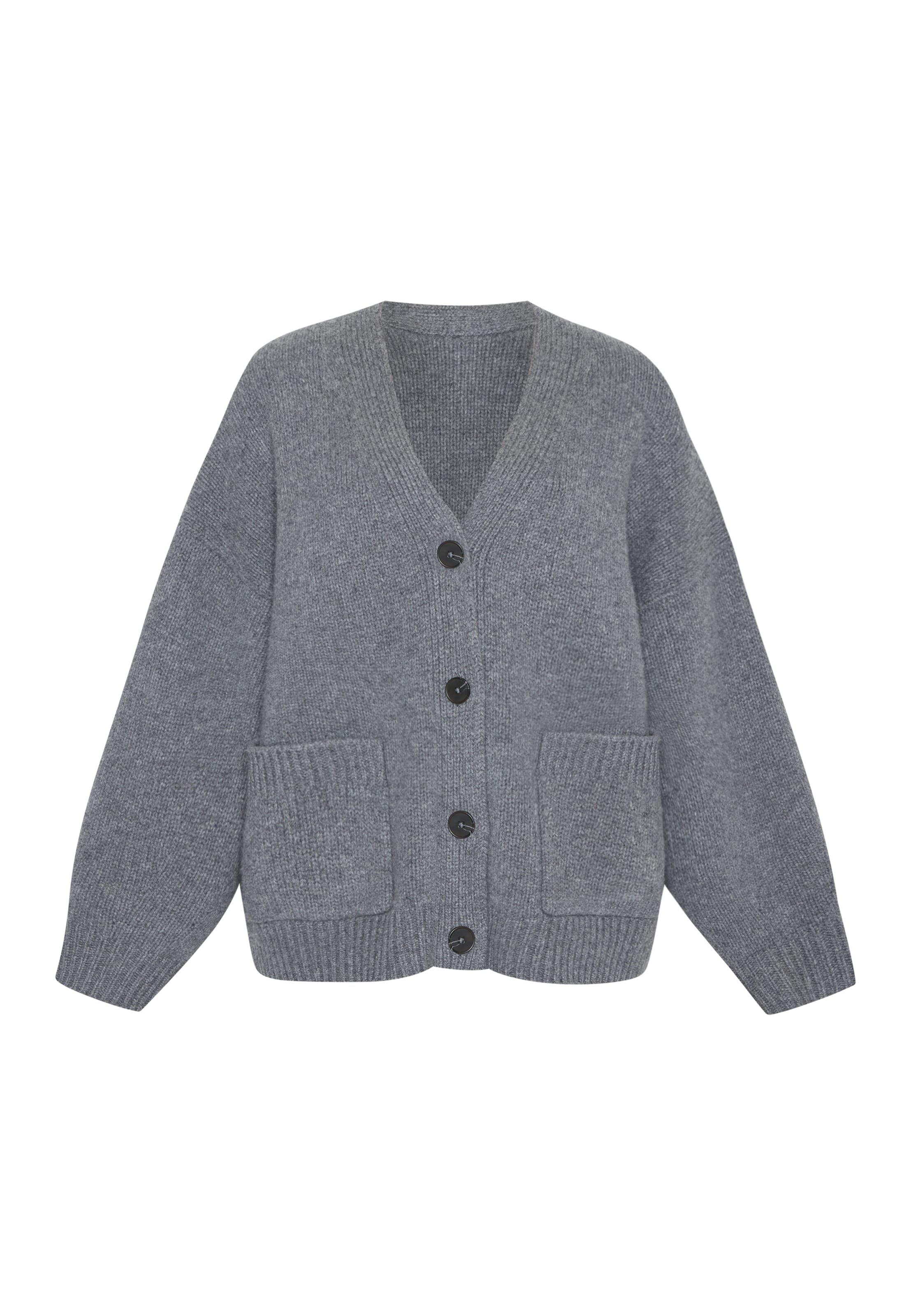 Style Republic Gebreid vest in Grijs: voorkant