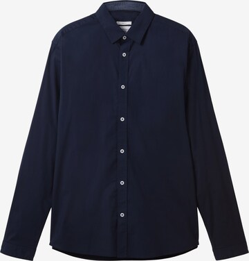 TOM TAILOR Regular fit Button Up Shirt in Blue: front