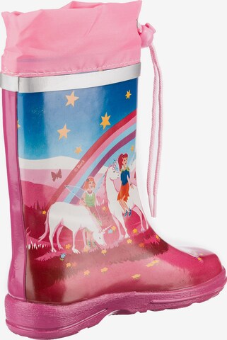 BECK Rubber Boots 'Wonderland' in Pink