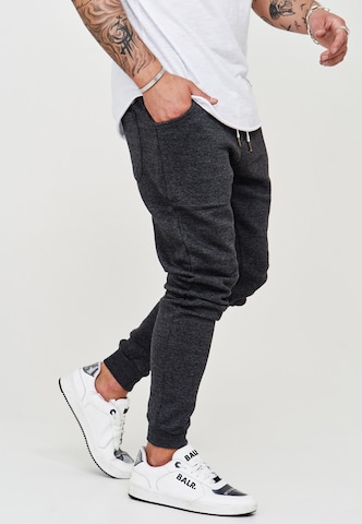 behype Slim fit Pants 'JOGGERY' in Grey