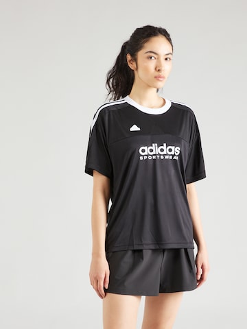 T-shirt fonctionnel 'TIRO' ADIDAS SPORTSWEAR en noir : devant