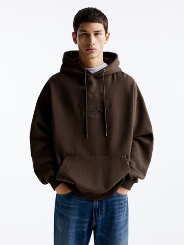 Pull&Bear Sweatshirt i brun: forside