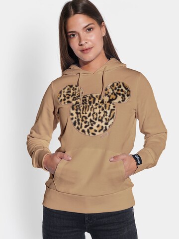 Course Sweatshirt 'Mickey Mouse' in Beige: Vorderseite