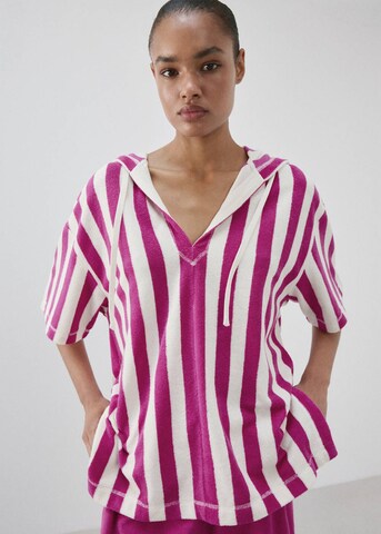 MANGO Schlafshirt 'Serena' in Pink: Vorderseite