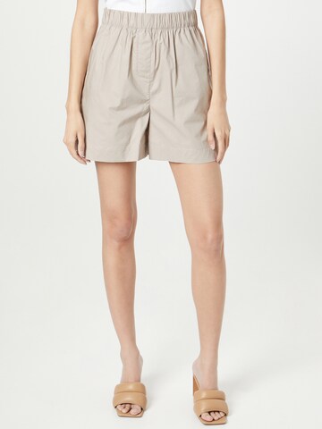 modström Regular Trousers 'Tapir' in Beige: front