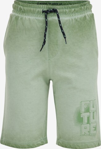 WE Fashion Spodnie w kolorze zielony: przód