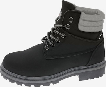 Stivale stringato 'Casual boot' di Beppi in nero: frontale
