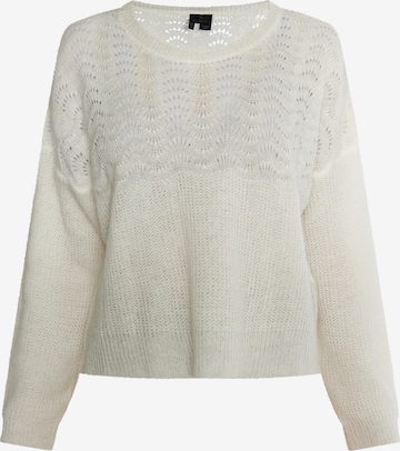 Pull-over DreiMaster Klassik en blanc : devant