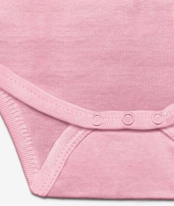 LOGOSHIRT Rompertje/body 'Smiley Face' in Roze