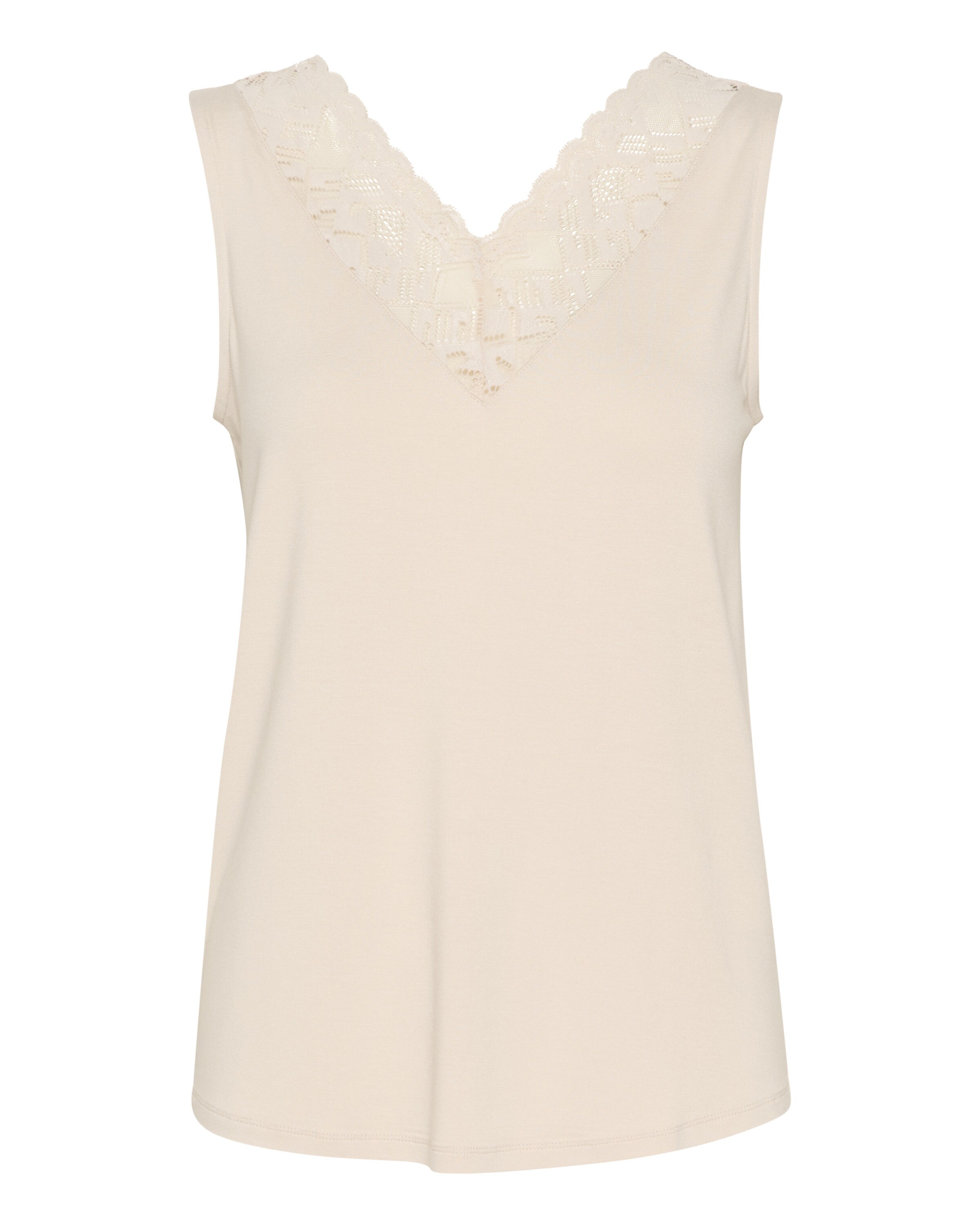 Cream Top 'Trulla' in Beige: front
