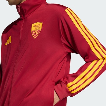 ADIDAS PERFORMANCE - Chaqueta de chándal 'AS Rom DNA' en rojo