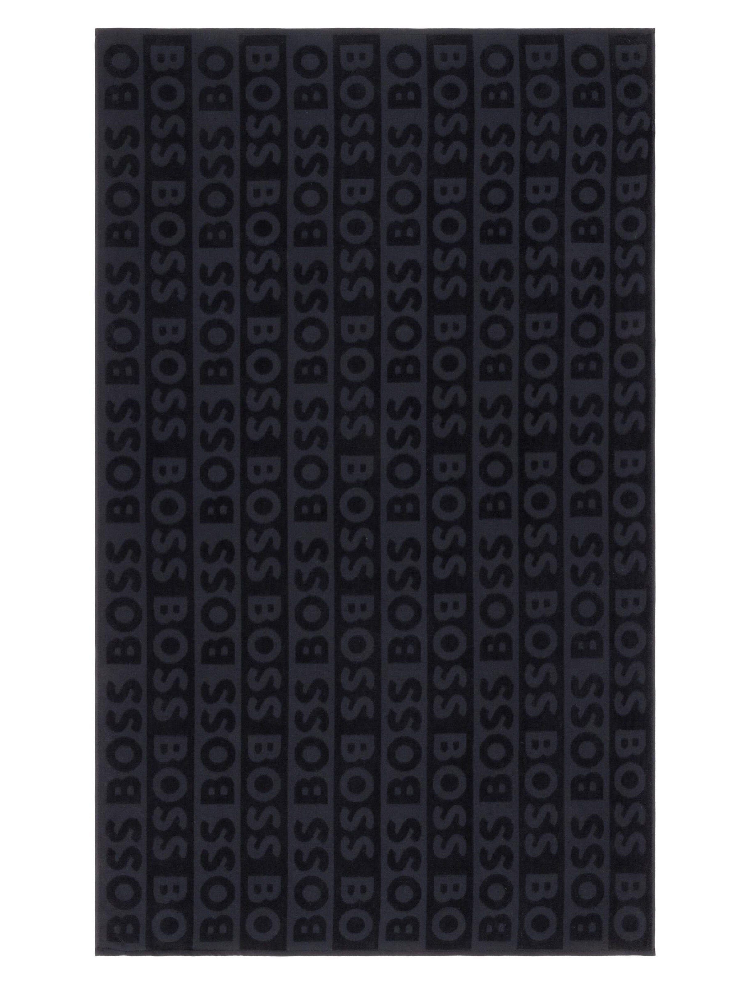 BOSS Home Beach Towel 'FONT' in Black: front