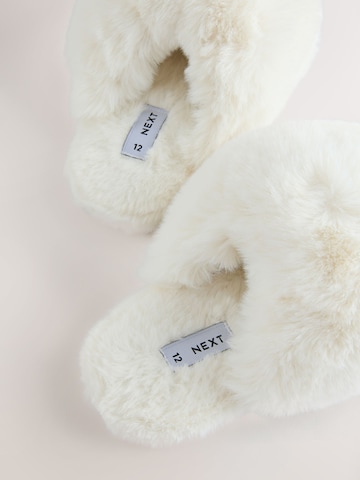Pantoufle Next en blanc