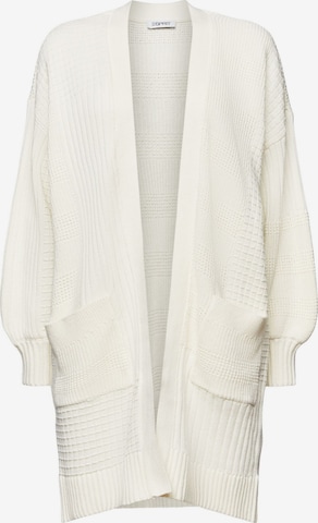 ESPRIT Knit Cardigan in Beige: front