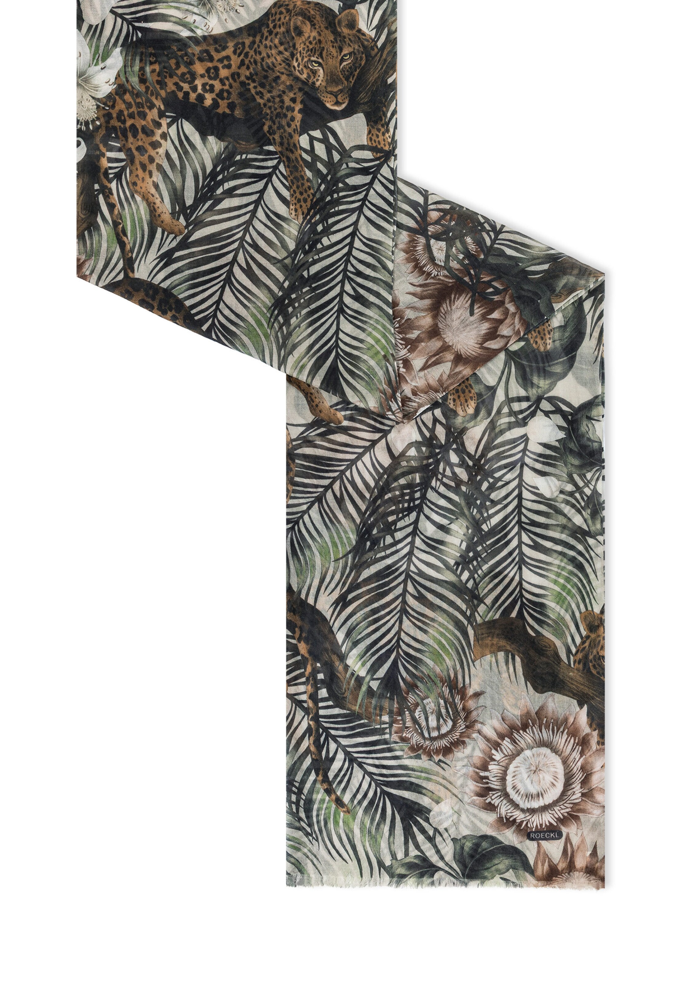 Sciarpa 'LOTUS JUNGLE' di Roeckl in verde