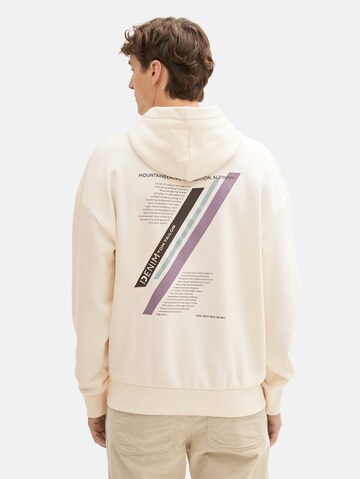 TOM TAILOR DENIM Sweatshirt in Beige