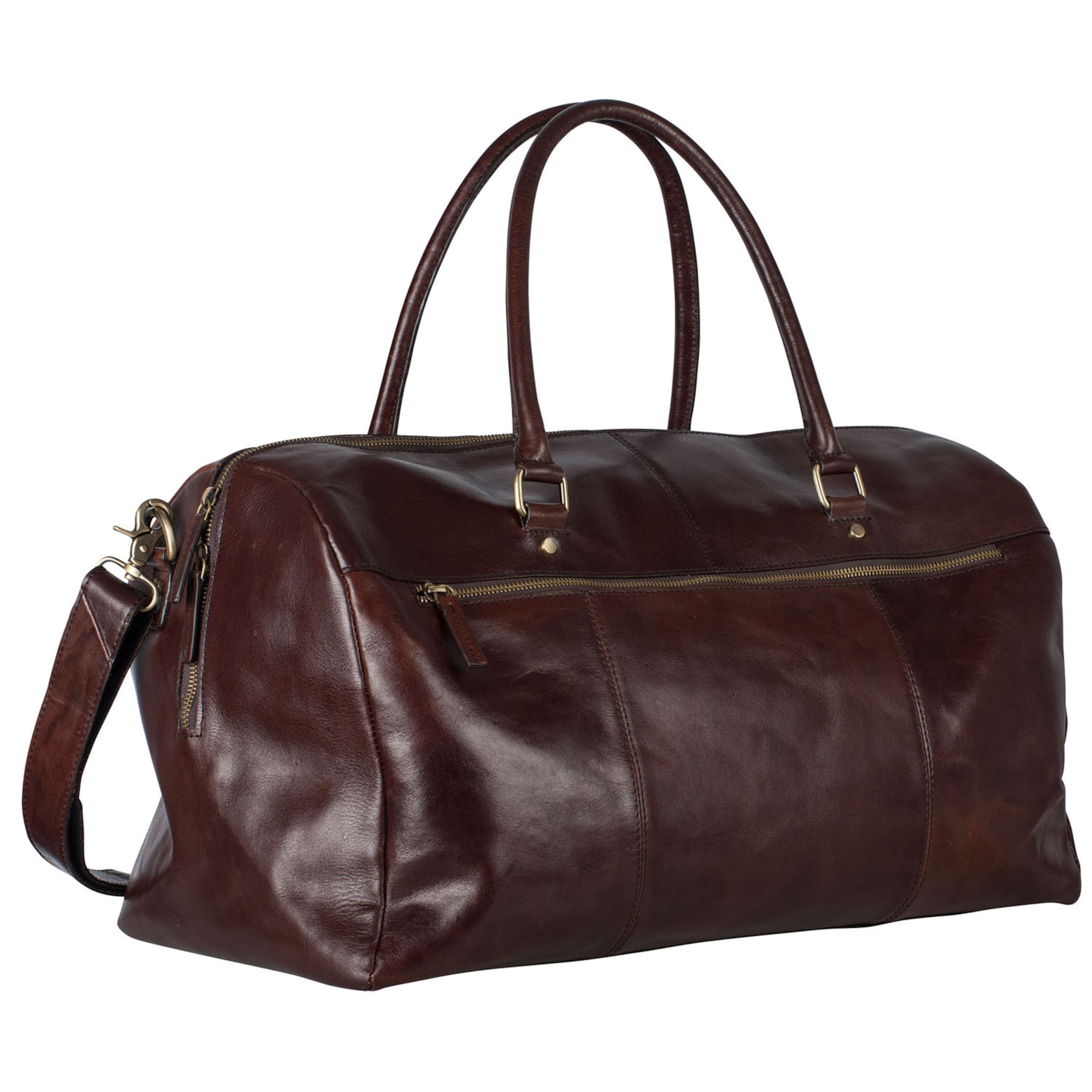 Borsa da viaggio 'Cambridge' di LEONHARD HEYDEN in marrone: frontale
