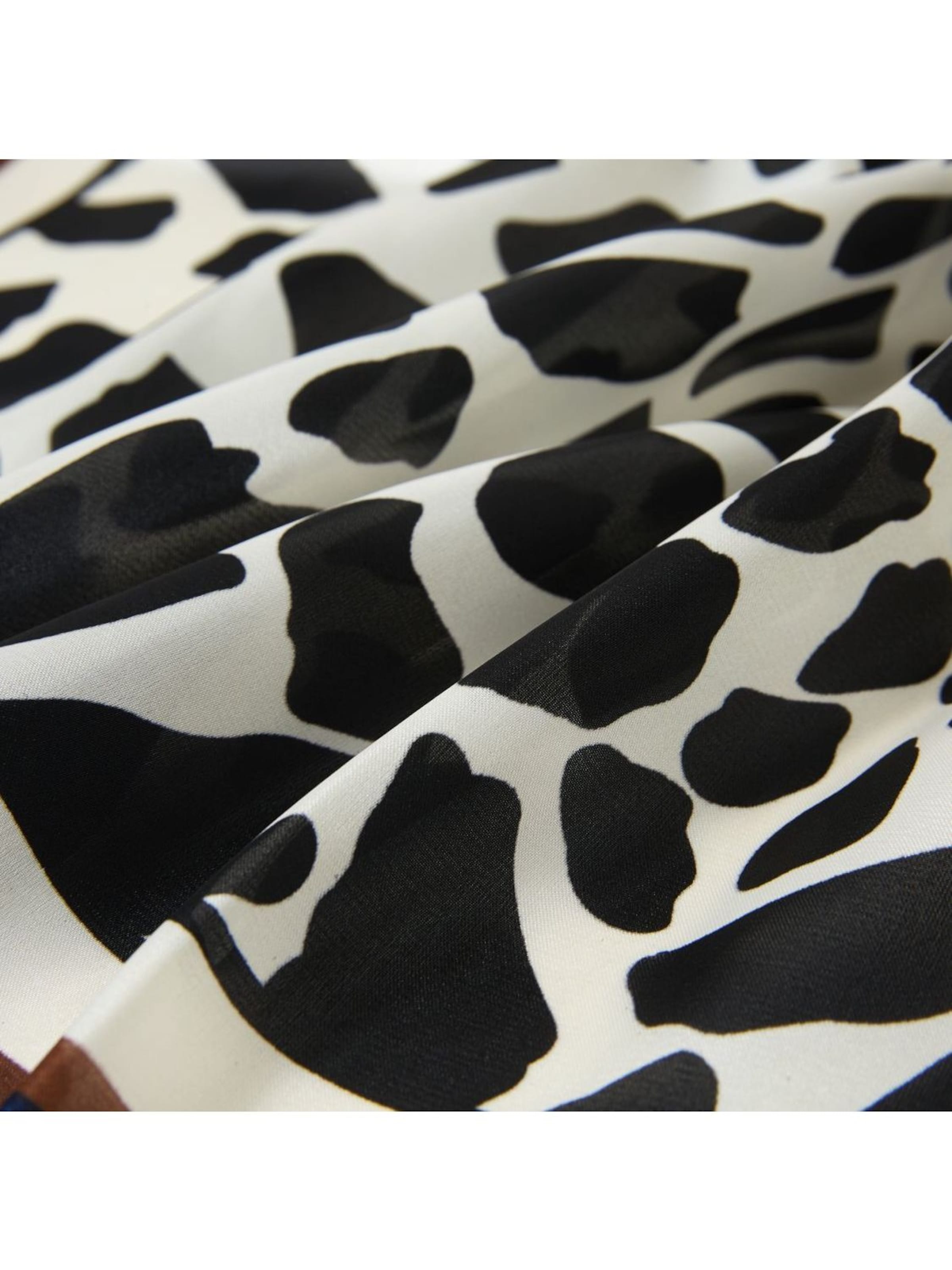 alberto cabale - Chal 'Petit carré de Soie Panter Process Cléo' en azul