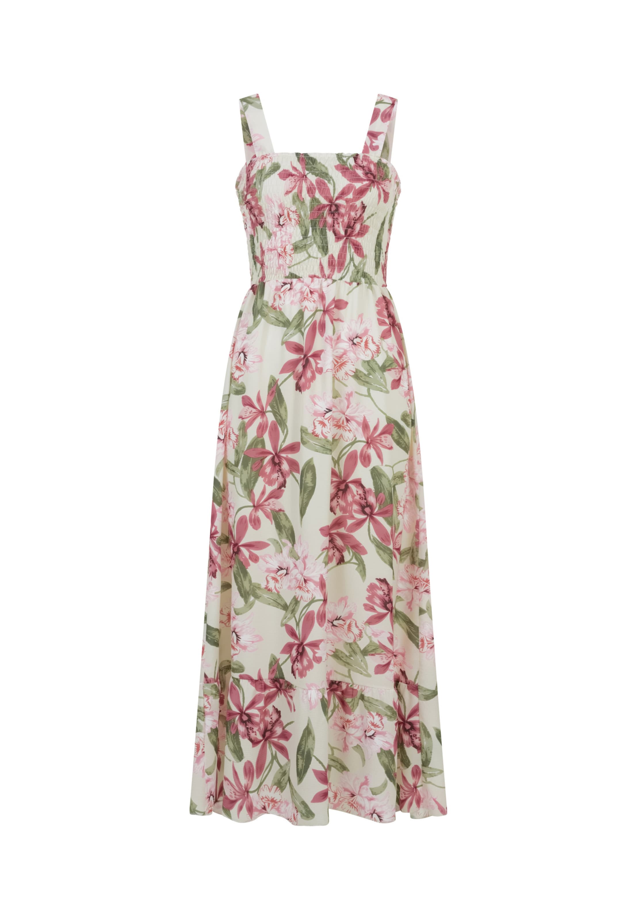 Cloud5ive Vestido de verão em 40 em ecru / cáqui / magenta / rosé, Vista do artigo