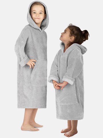 normani Badeponcho 'Pichilemu' in Grau: Vorderseite