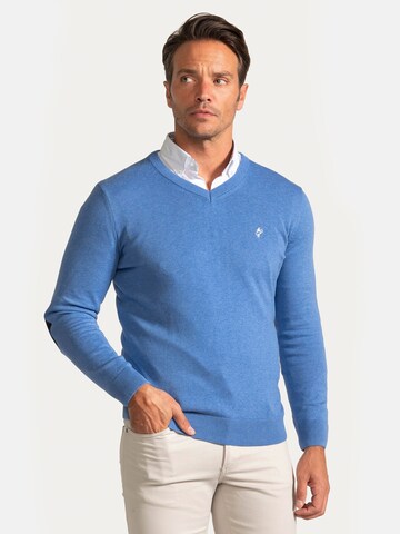 Pull-over Jacey Quinn en bleu : devant