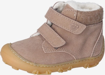 Pepino First-Step Shoes in Pink: front