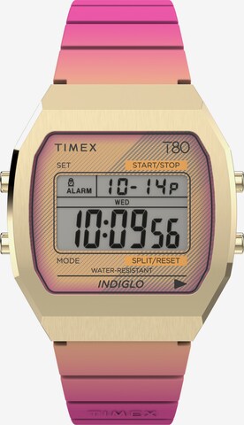 TIMEX Digital Watch 'Lab T80 ' in Gold: front