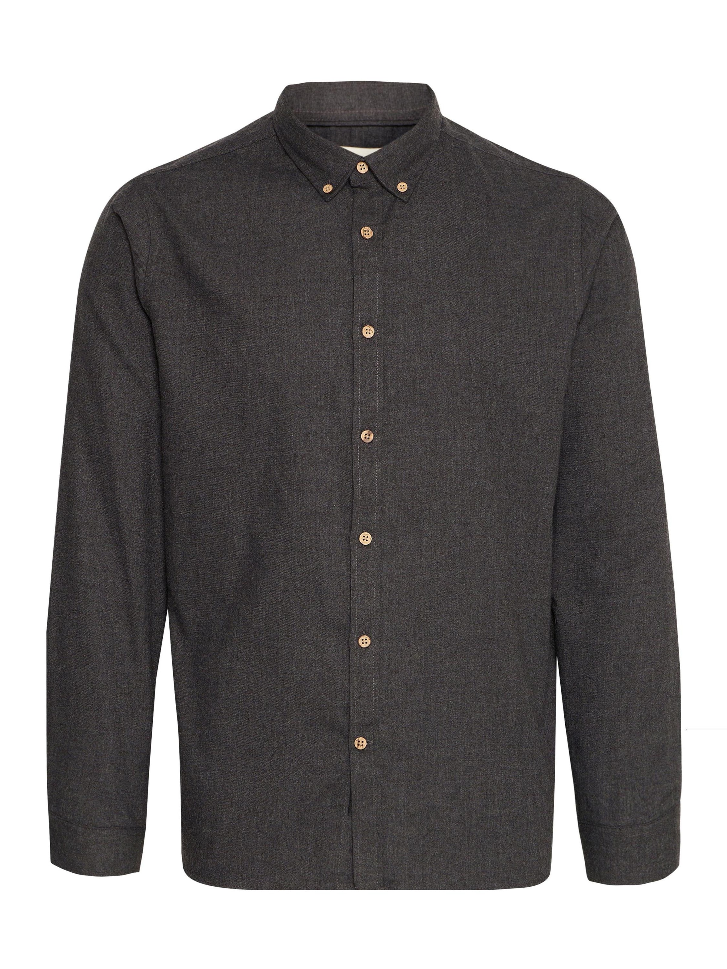 !Solid Regular fit Button Up Shirt 'Pete' in Black: front