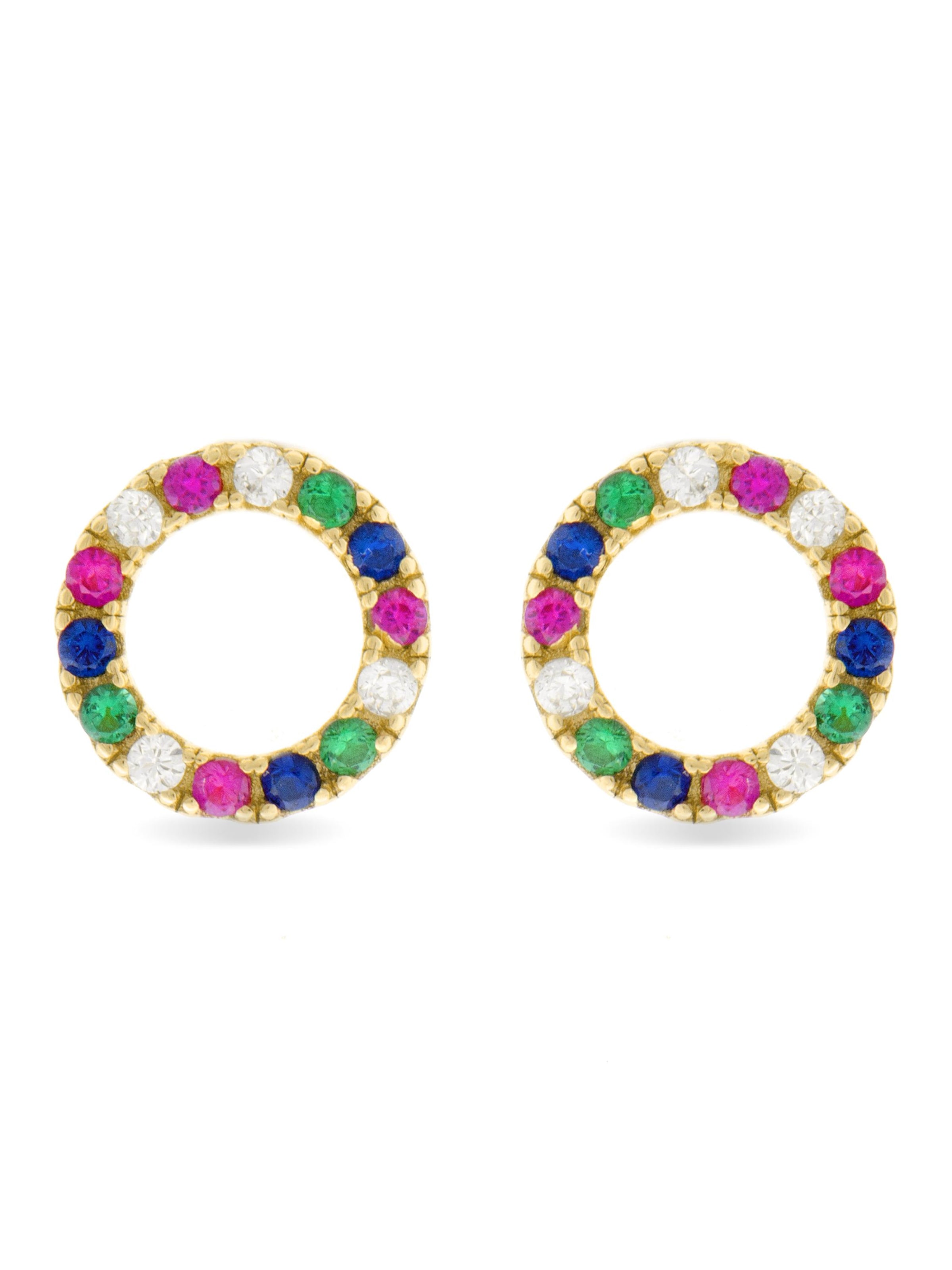 Orecchini 'Machi' di Luxenter in colori misti: frontale