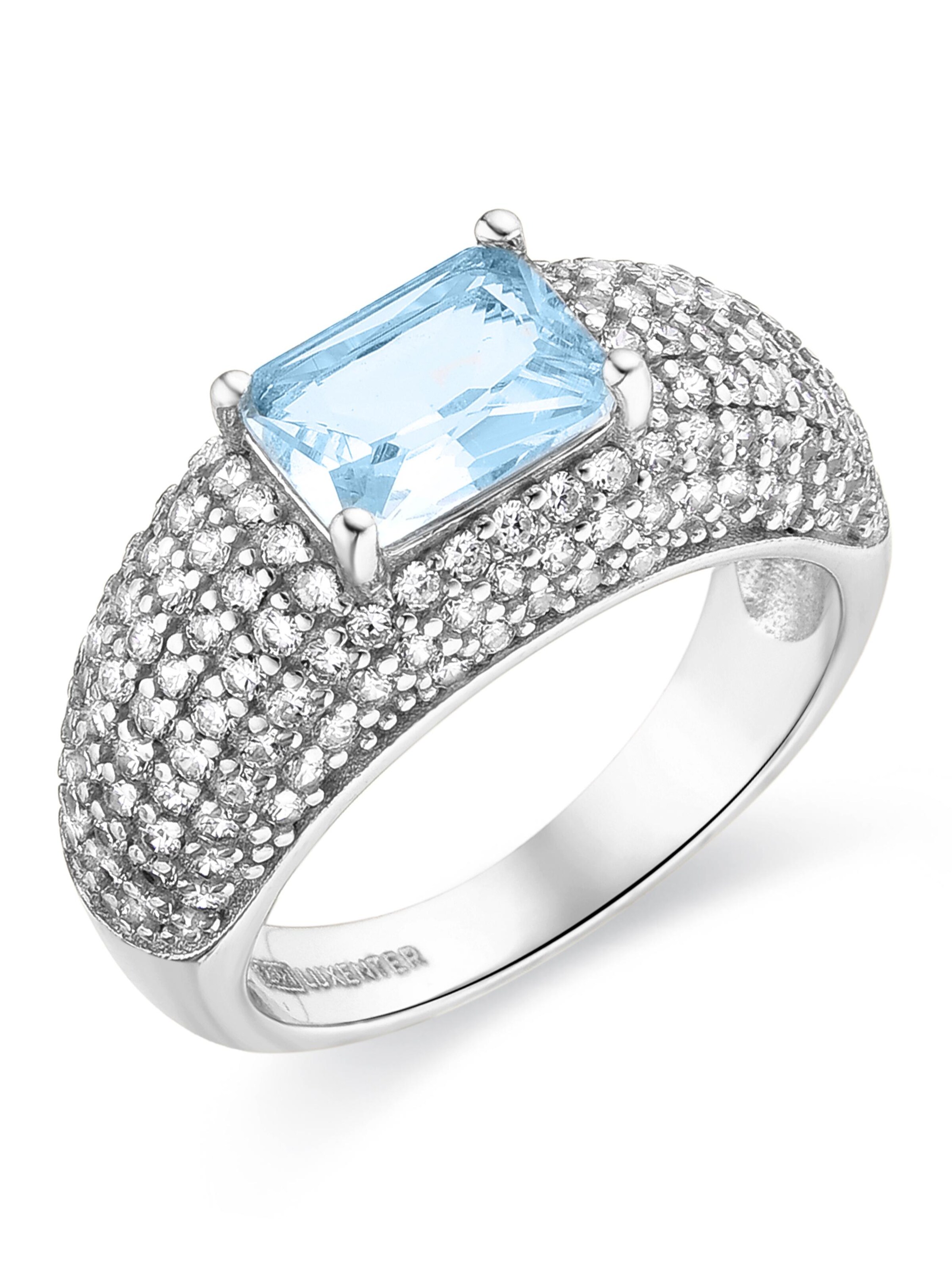 Luxenter - Anillo 'Tany' en azul: frente