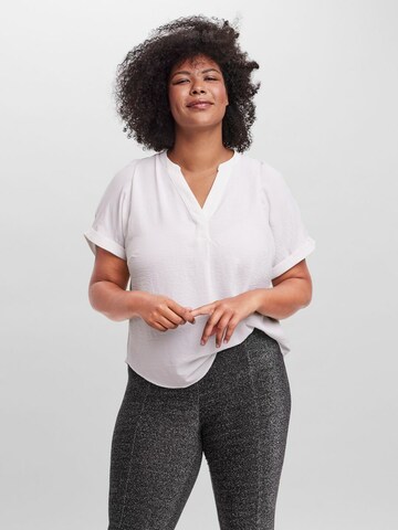 Vero Moda Curve Blouse in White: front