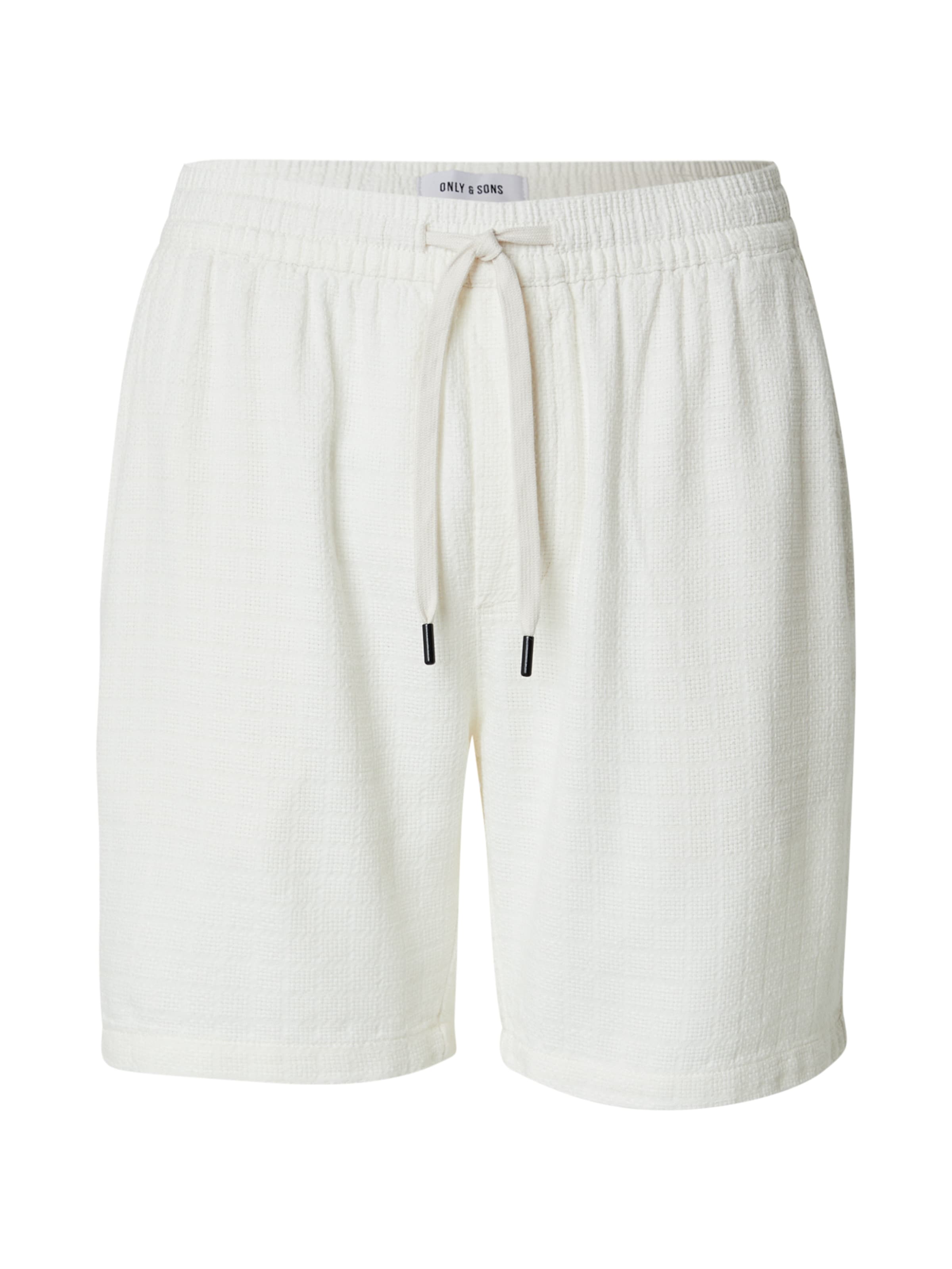Only & Sons Regular Pants 'ONSTel' in White: front
